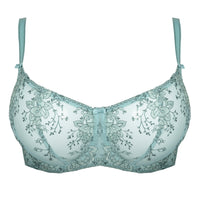 Sheer Embroidery Balconette Bra Laurel