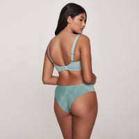 Sheer Embroidery Balconette Bra Laurel