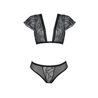 Soft Sheer Lace Top & Bikini Set Passion Eco Leafa