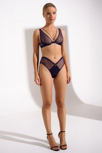 Lisca Nightscape Glamour Violet Plunge Bra