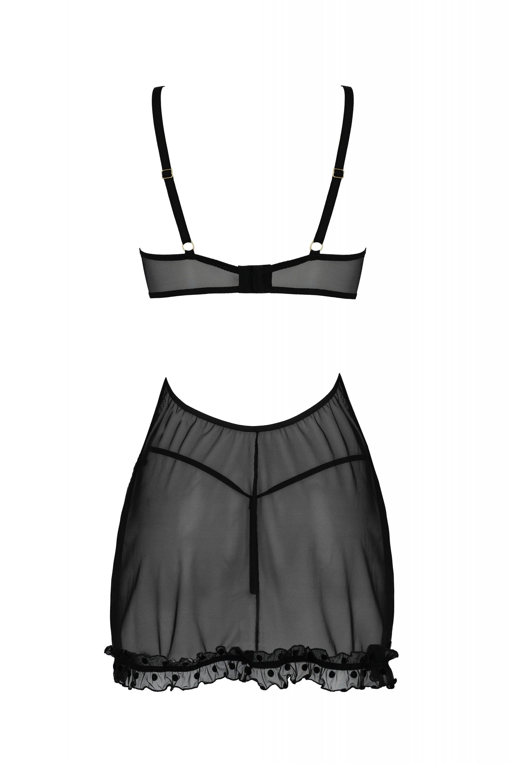 Sheer Chemise Passion Marina Black Intimates