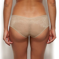 Gossard Glossies Nude Sheer See Through Shorts Panty