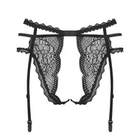 Sexy Open Crotch Lace Garter Panty Obsessive Pearlove
