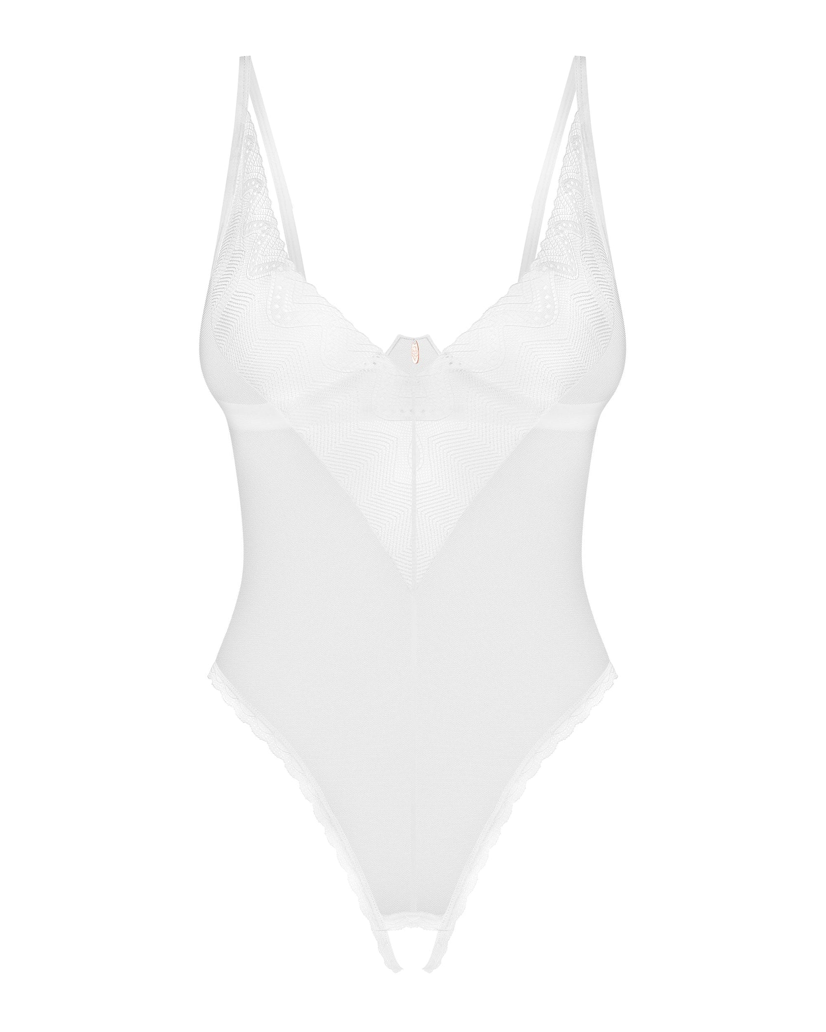 Sheer Crotchless Teddy Obsessive Alissium — Lavinia Lingerie
