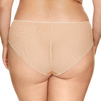 Semi Sheer Bikini Panty Pamela Beige