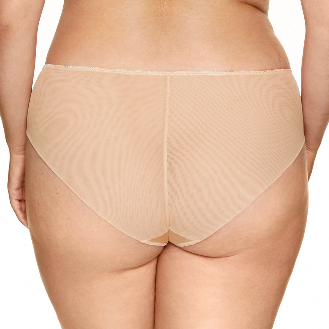 Semi Sheer Bikini Panty Pamela Beige