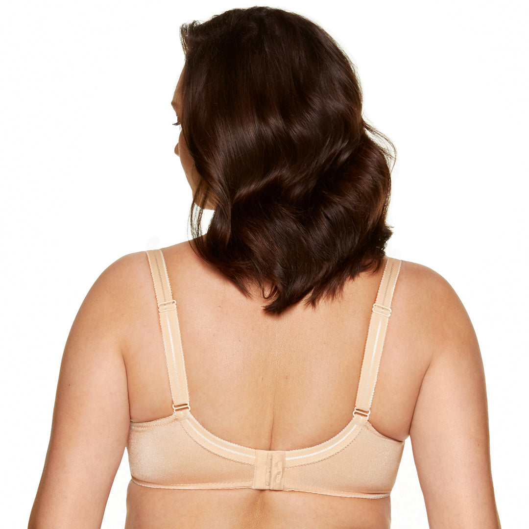 Sheer Mesh Balconette Bra Pamela Beige