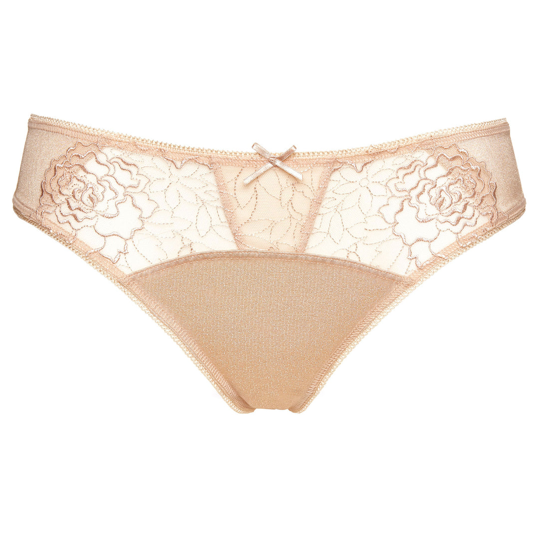 Semi Sheer Bikini Panty Pamela Beige