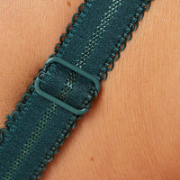 Sheer Mesh Balconette Bra Pamela Pine Green