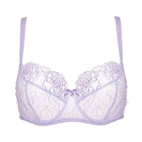 Sheer Balconette Bra Lavender