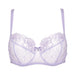 Sheer Balconette Bra Lavender