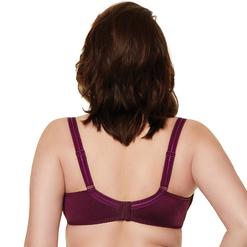 Sheer Lace Bra Gorteks Pamela Aubergine