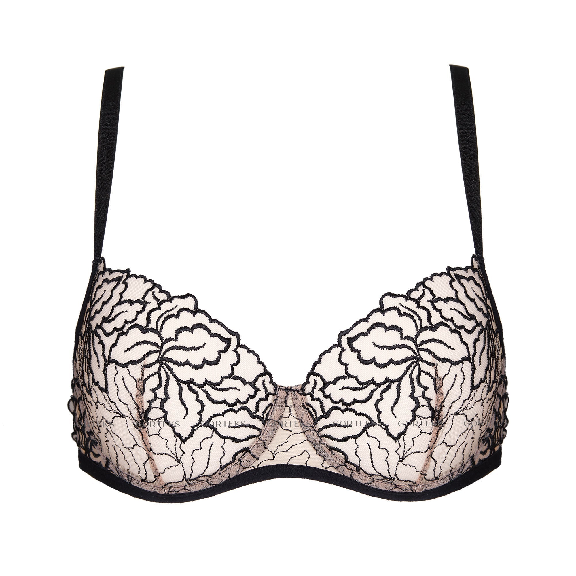 Gorteks Rumi Sheer Mesh Demi Cup Bra
