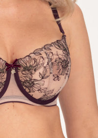 Samanta Silvia Aubergine Soft Balconette Bra