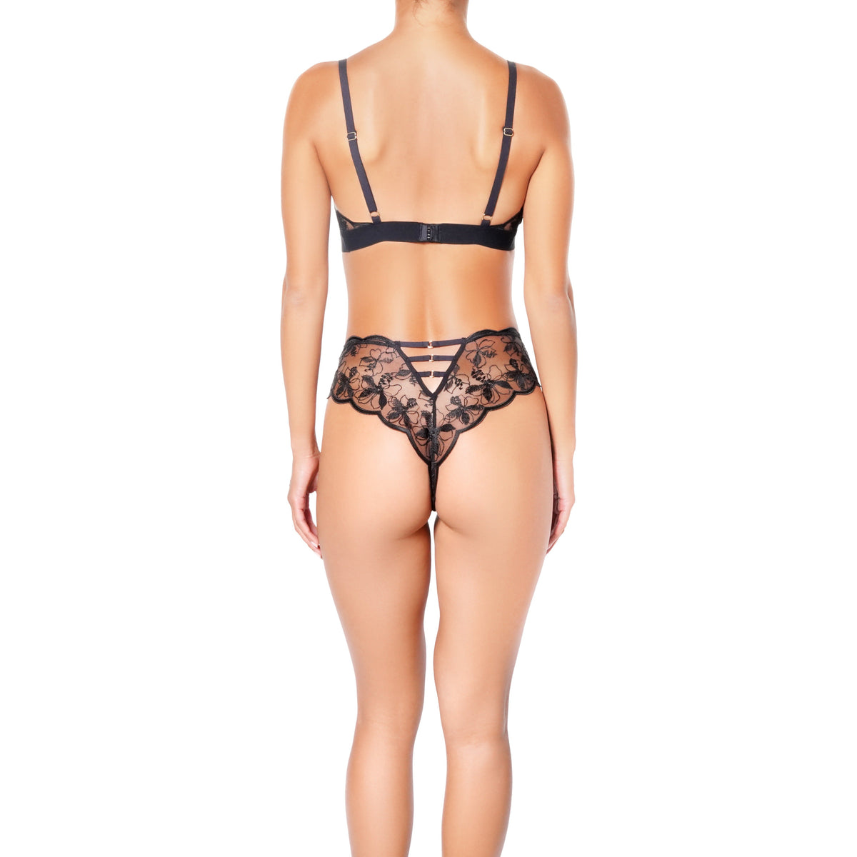 Huit - Lettre d'amour Tanga - Black