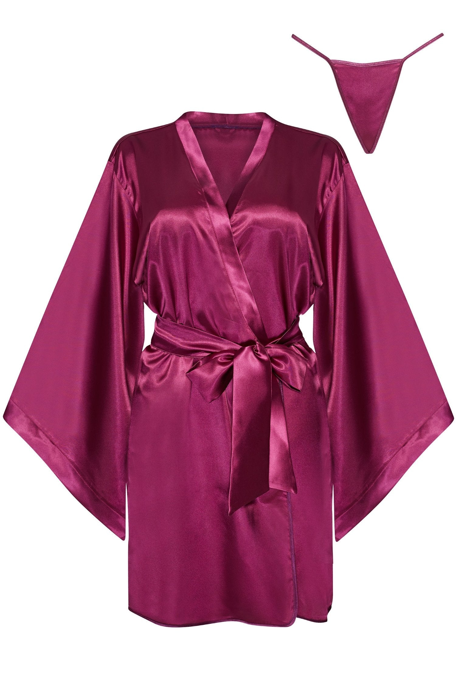 Beauty Night Samira Satin Kimono-Style Robe