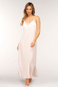 Unikat Ginny Satin Double-Strap Lace-Trim Slip