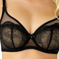 Sheer See Through Full Figure Lace Bra Brooke