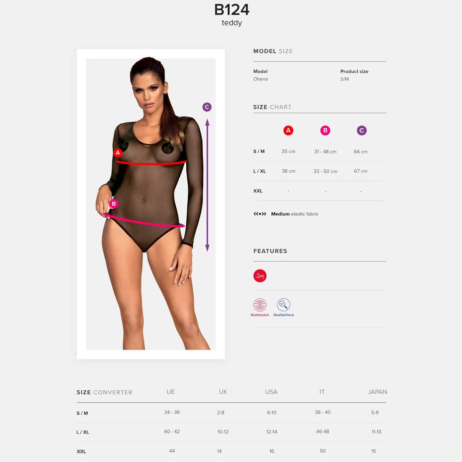 Sheer Bodysuit Obsessive Senia