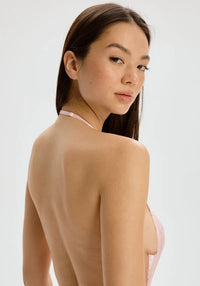 Sheer Eyelash Lace Bodysuit Blush Iris