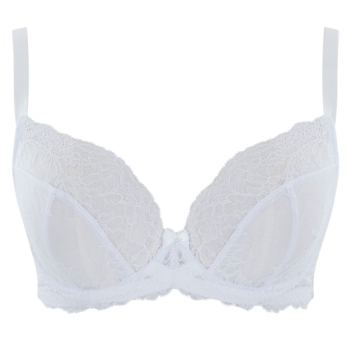Ana Plunge Bra White: Unmatched Comfort Style Every Occasion; Shop Now