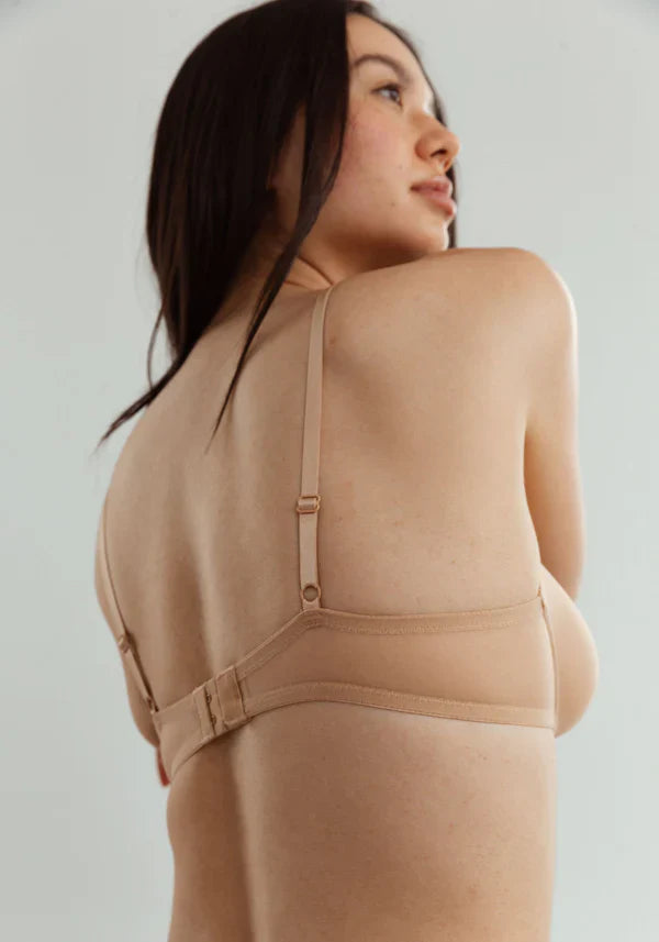 Nude Bra back view; Shop @ Lavinia Lingerie
