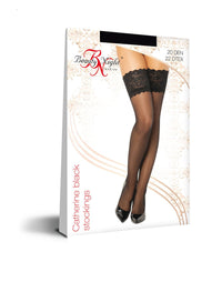 Beauty Night Catherine Black Sheer Self-Supporting Stockings