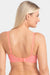 Back view of Sheer Mesh Balconette Bra Perla Coral showing adjustable straps and hook-and-eye closure. Elegant and supportive lingerie design.