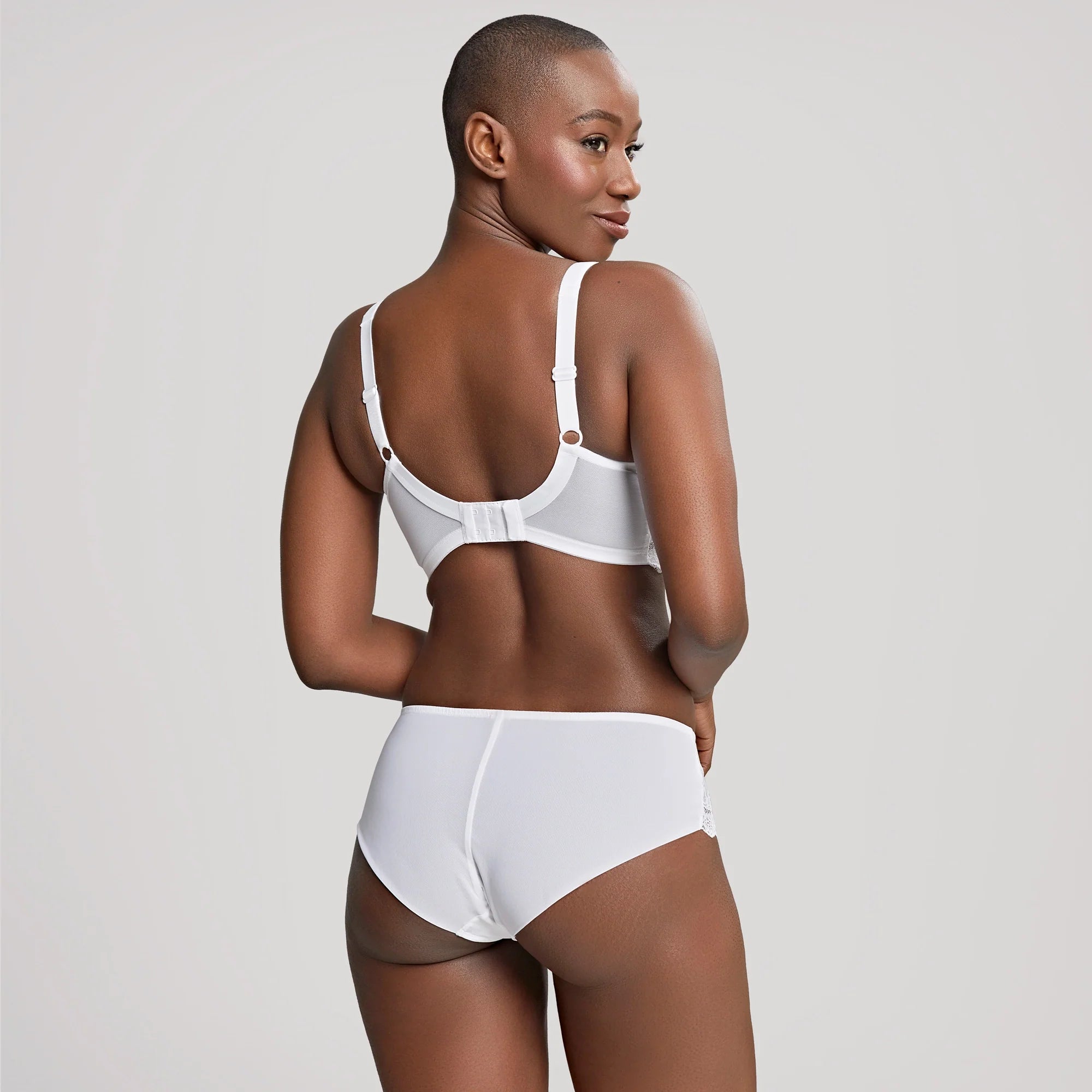 Panache Ana Brief Soft Lace Panty White