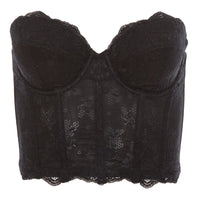 Dominique Taylor Backless Strapless Black Lace Bra