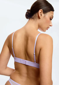 Stretch Mesh Cheeky Bralette Blush Caché Lilac