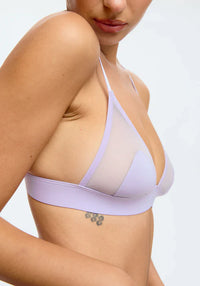 Stretch Mesh Cheeky Bralette Blush Caché Lilac