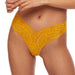Kinga Sunkiss Soft Lace Sheer Tanga Panty Yellow Lingerie S-851/3