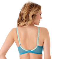 Gossard Superboost Lace Sheer Plunge Bra Ocean Blue
