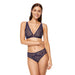 Sheer Lace Front Closure Wireless Bralette Bikini Panty Gorteks Tango