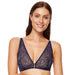 Sheer Lace Bralette Gorteks Tango Navy Blue