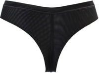 Everyday thong underwear back view, Black