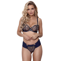 Soft Sheer Balconette Bra & Hipster Panty; Shop  @ Lavinia Lingerie