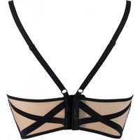 Axami Golden Dream Sheer Lace Longline Plunge Bra
