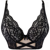 Axami Golden Dream Sheer Lace Longline Plunge Bra