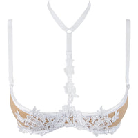 Axami Naughty in Nude White Open Cup Shelf Bra