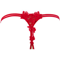 Axami Naughty in Nude Red String Thong