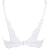 Axami Love Cave White Open Cup Lace Bra