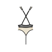 Sheer Mesh Deep V-Neck Bodysuit Passion Viena