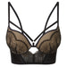 Gossard VIP Captivate Longline Padded Plunge Bra Black Gold