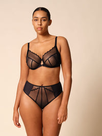 Gossard Obsession Black Sheer Deep Brief