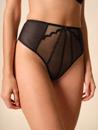 Gossard Obsession Black Sheer Deep Brief