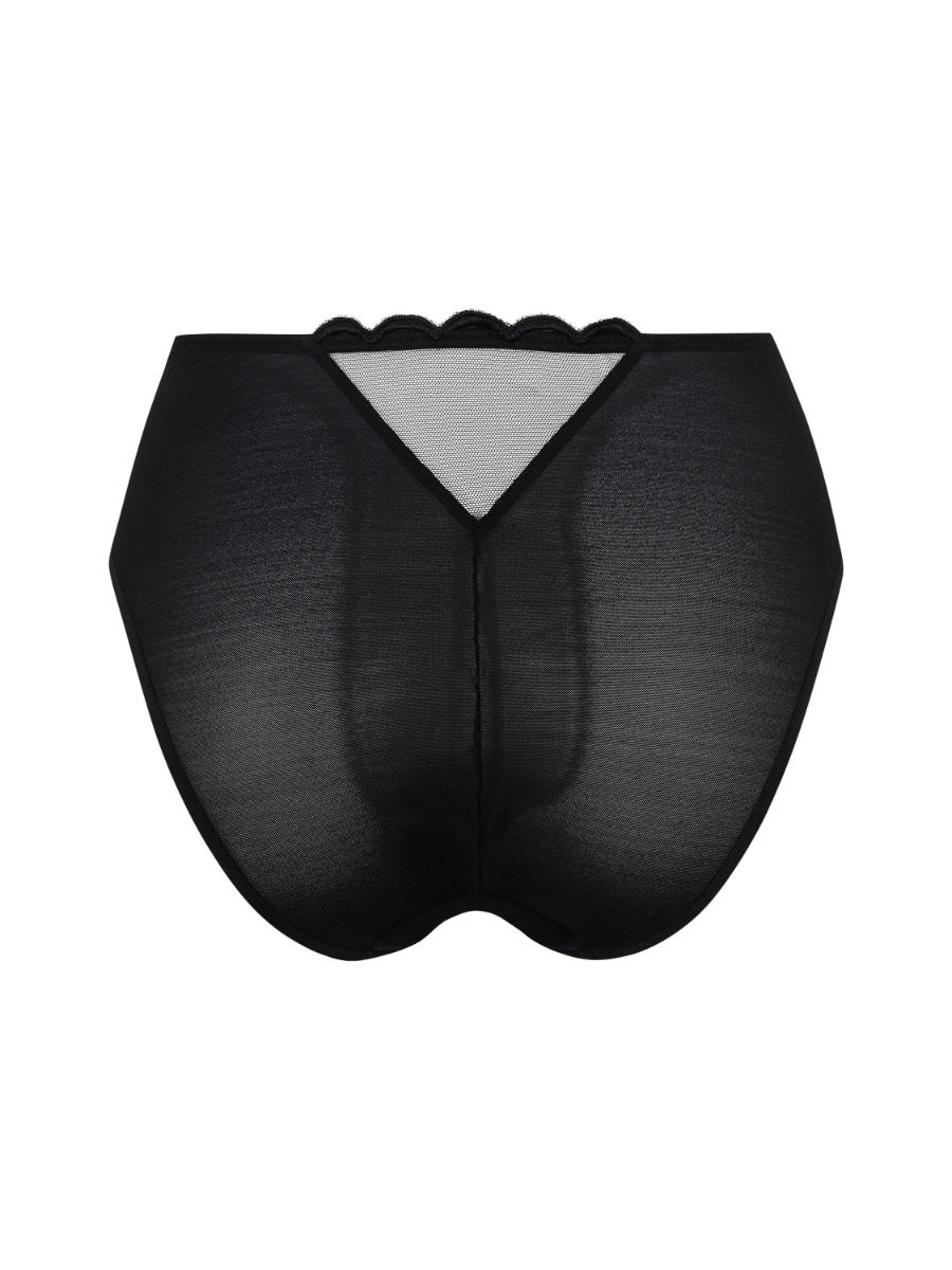 Gossard Obsession Black Sheer Deep Brief