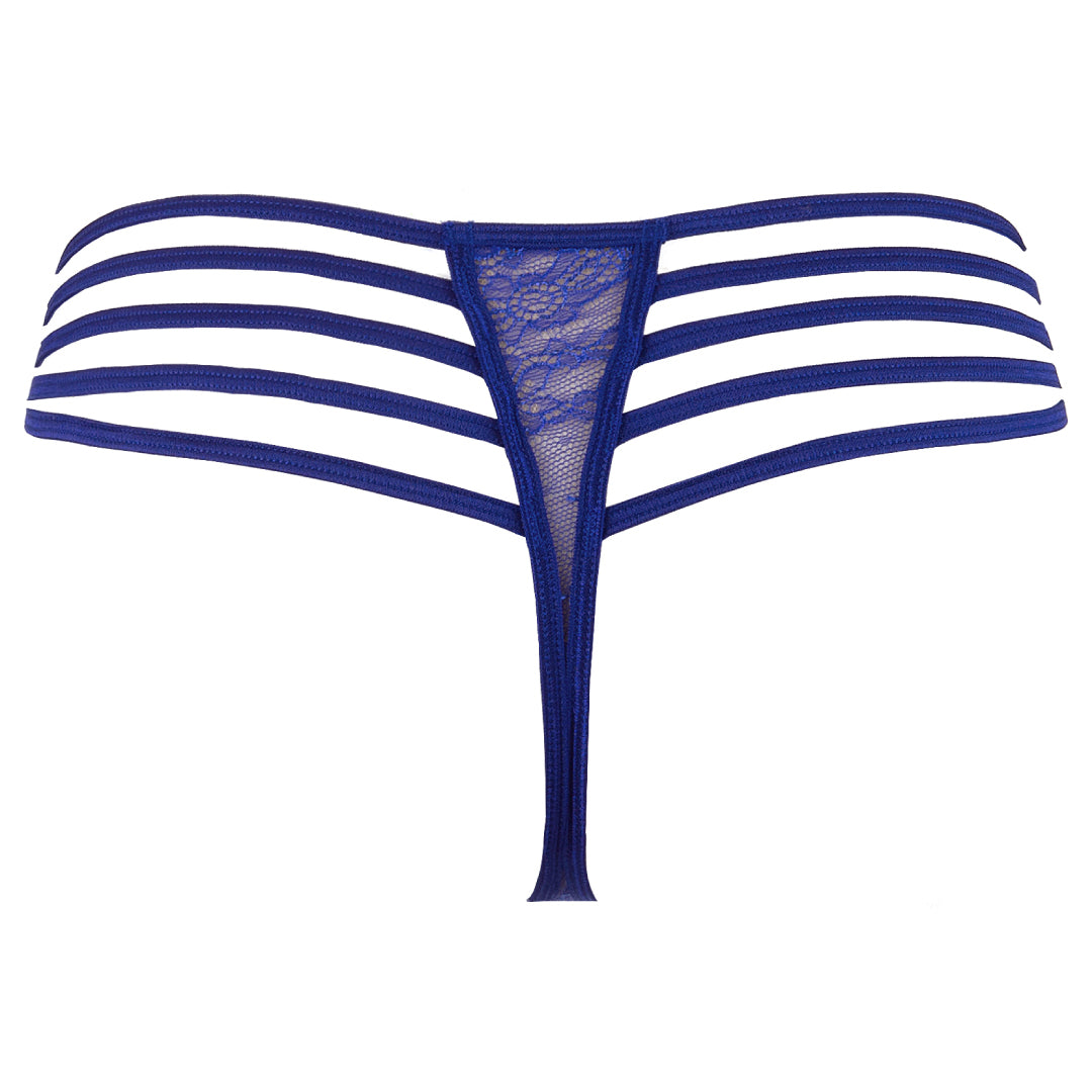 Sexy Strappy Sheer Mesh Lace Thong Panty Axami Summer Love product back view