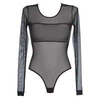 Sheer Mesh Delicious Bodysuit Axami Miami Vibe black lingerie